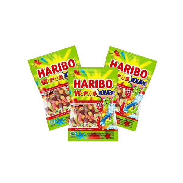 Kẹo dẻo Haribo Worms Zourr 80 g (I0012485)