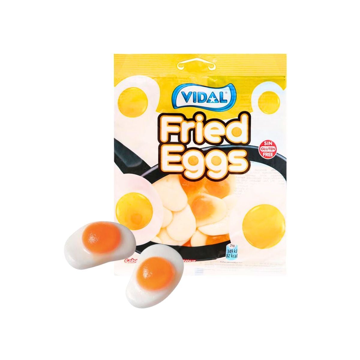  [Mua 1 tặng 1] Kẹo dẻo hình quả trứng chiên Vidal 80 g (I0000381) 