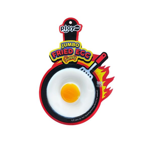 Kẻo dẻo hình trứng chiên Jumbo Playmore 48 g (I0011825)