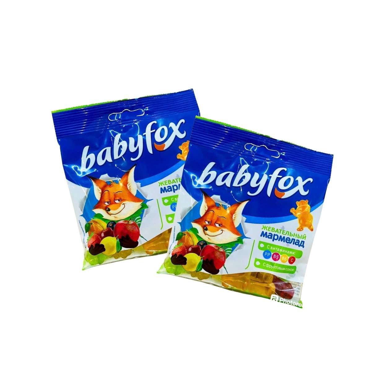  Kẹo dẻo vị trái cây Babyfox Hippos 70 g (I0021654) 