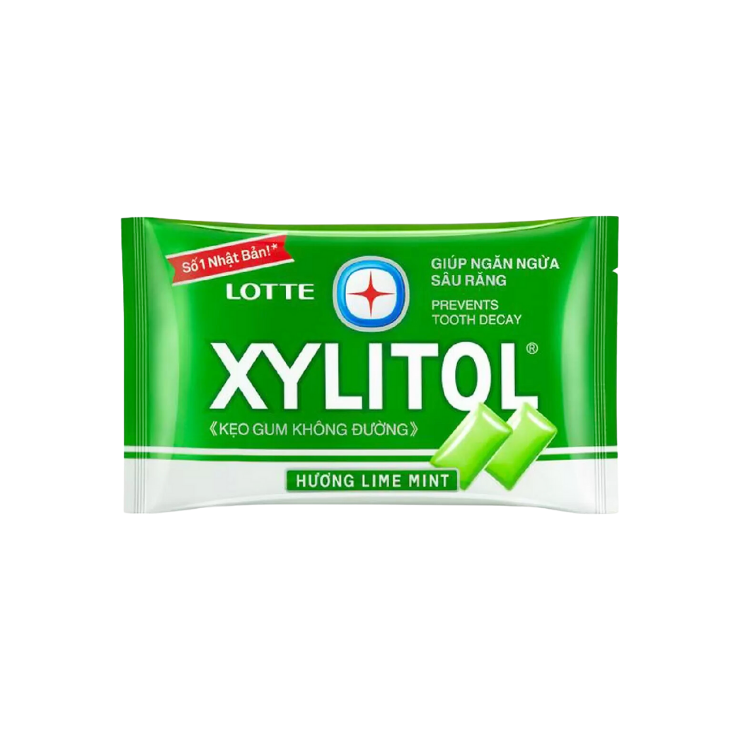  Kẹo gum Xylitol Lotte không đường hương Lime Mint 11,6G (I0016359) 