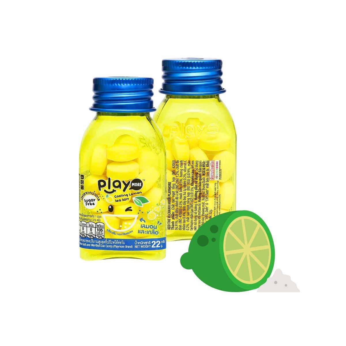  Kẹo the vị chanh muối Playmore 22 g (I0000378) 