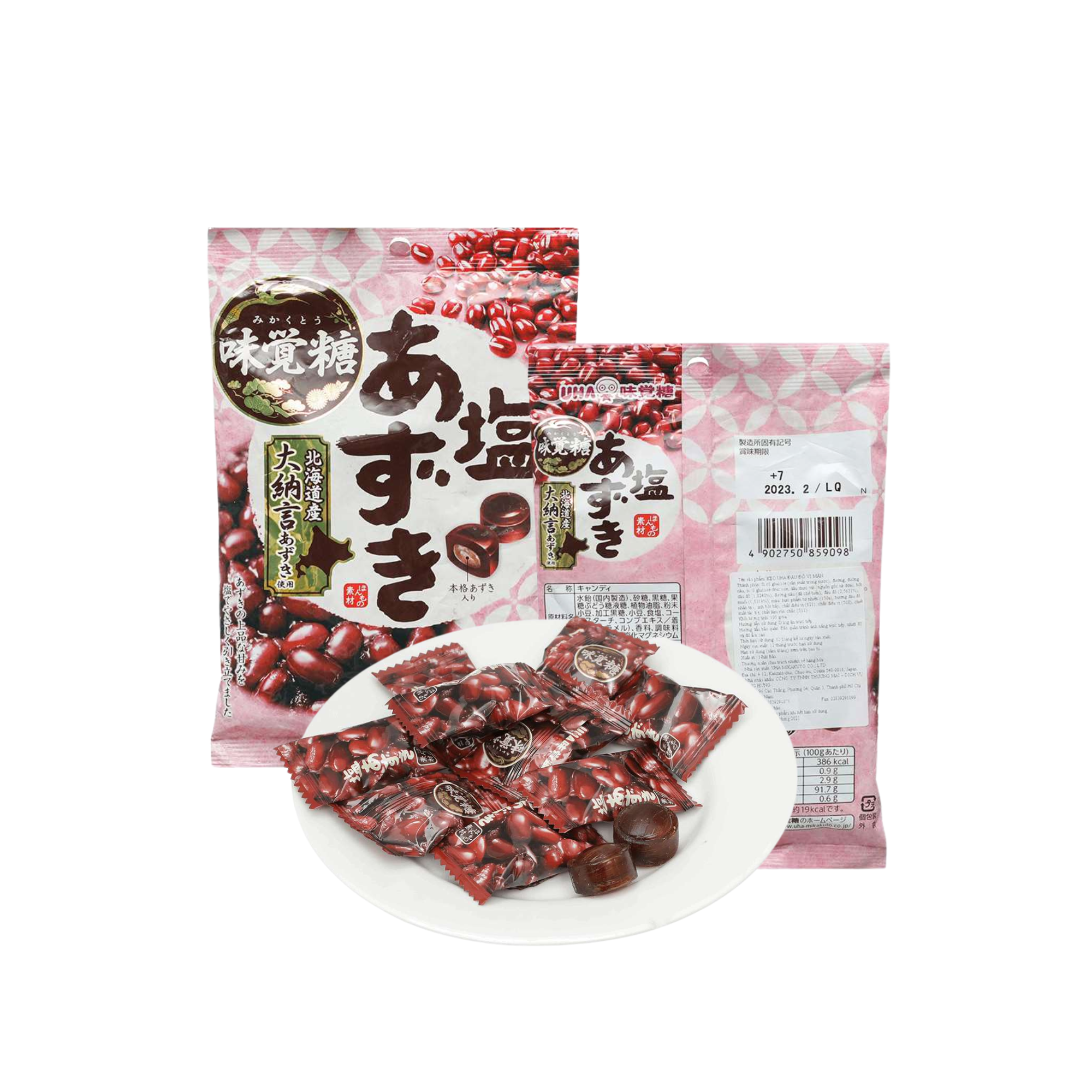  Kẹo UHA Đậu Đỏ vị mặn gói 105g (I0020757) 