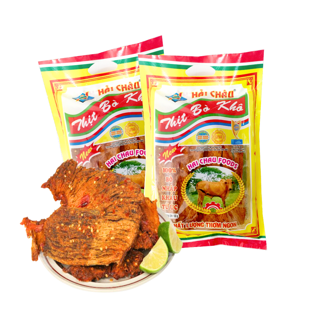  Khô bò Miếng Hải Châu gói 100 g 