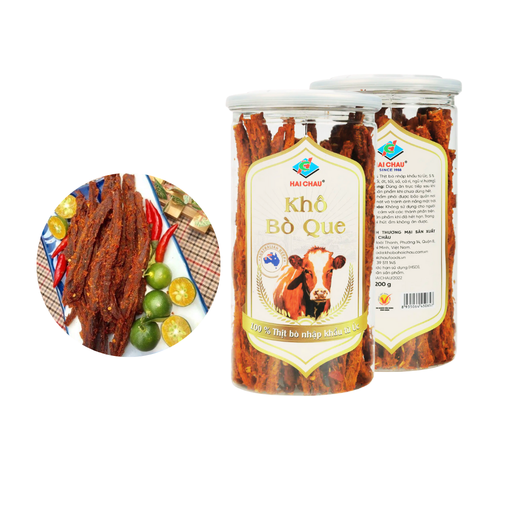  Khô bò Que Hải Châu hũ 200 g 