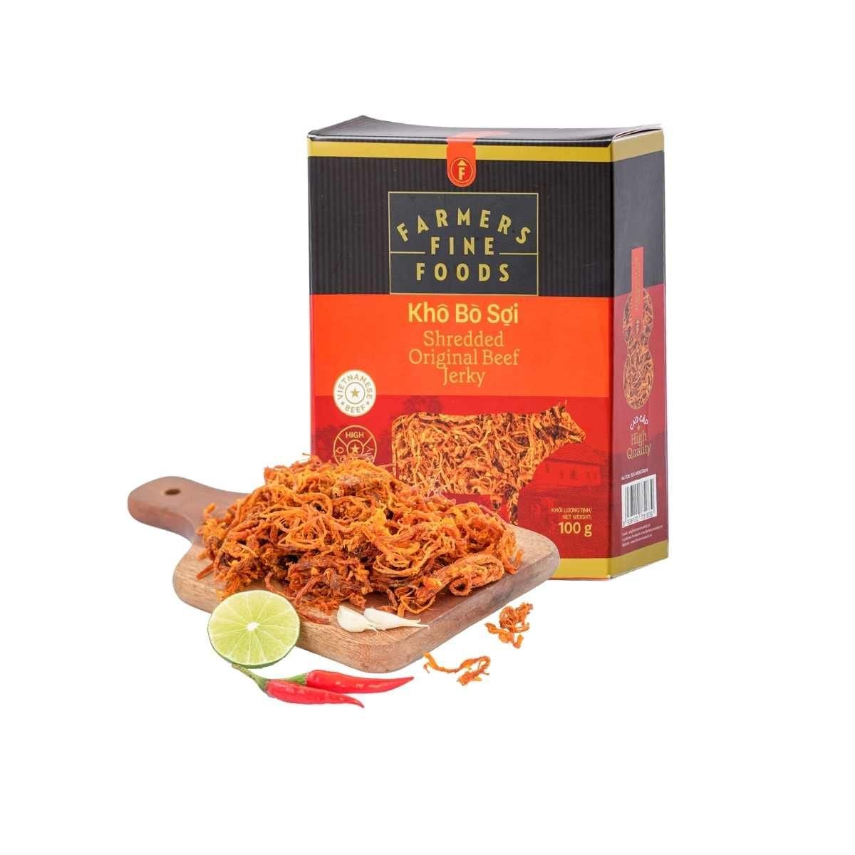  Khô bò sợi Farmers Fine Foods 100g 