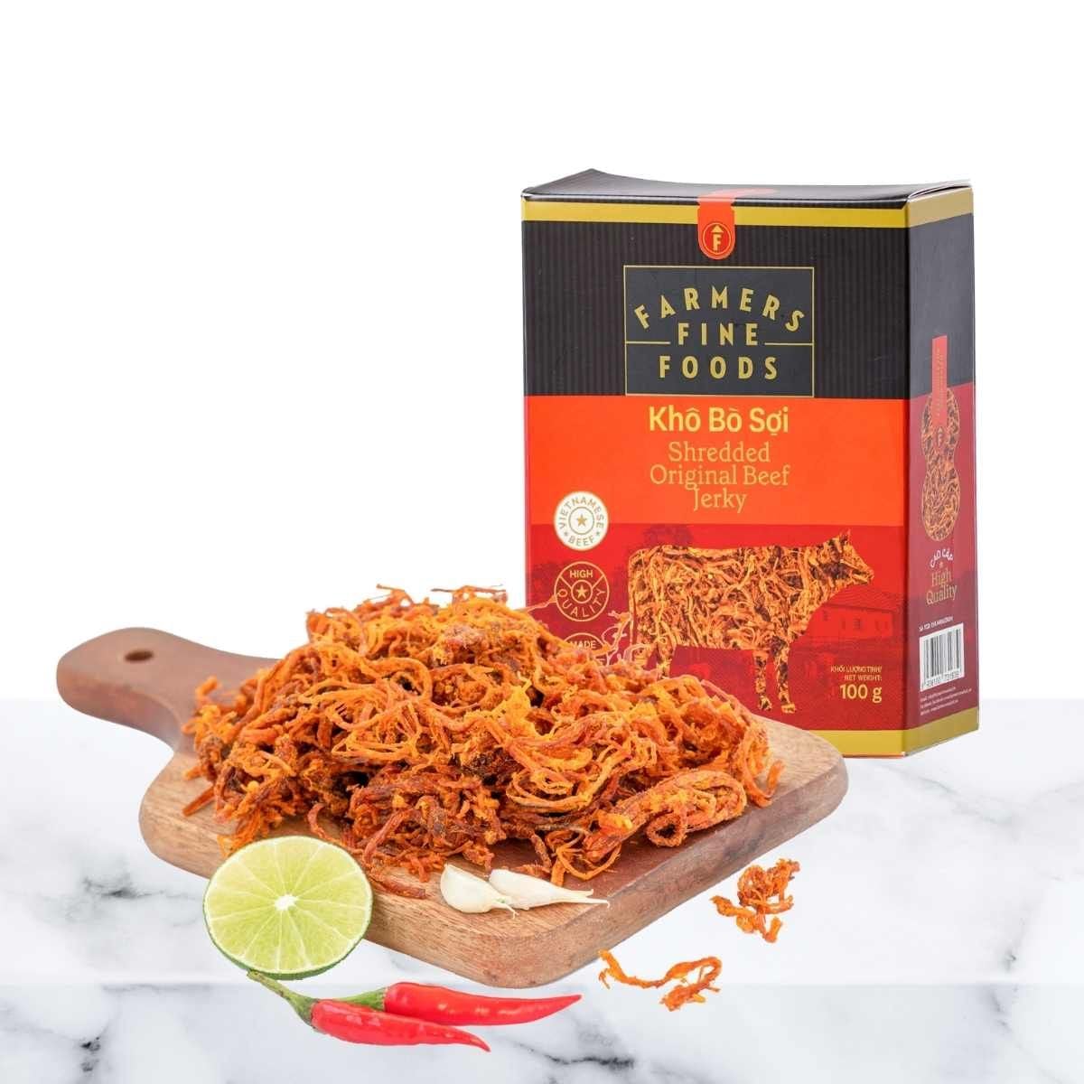  Khô bò sợi Farmers Fine Foods 100g 