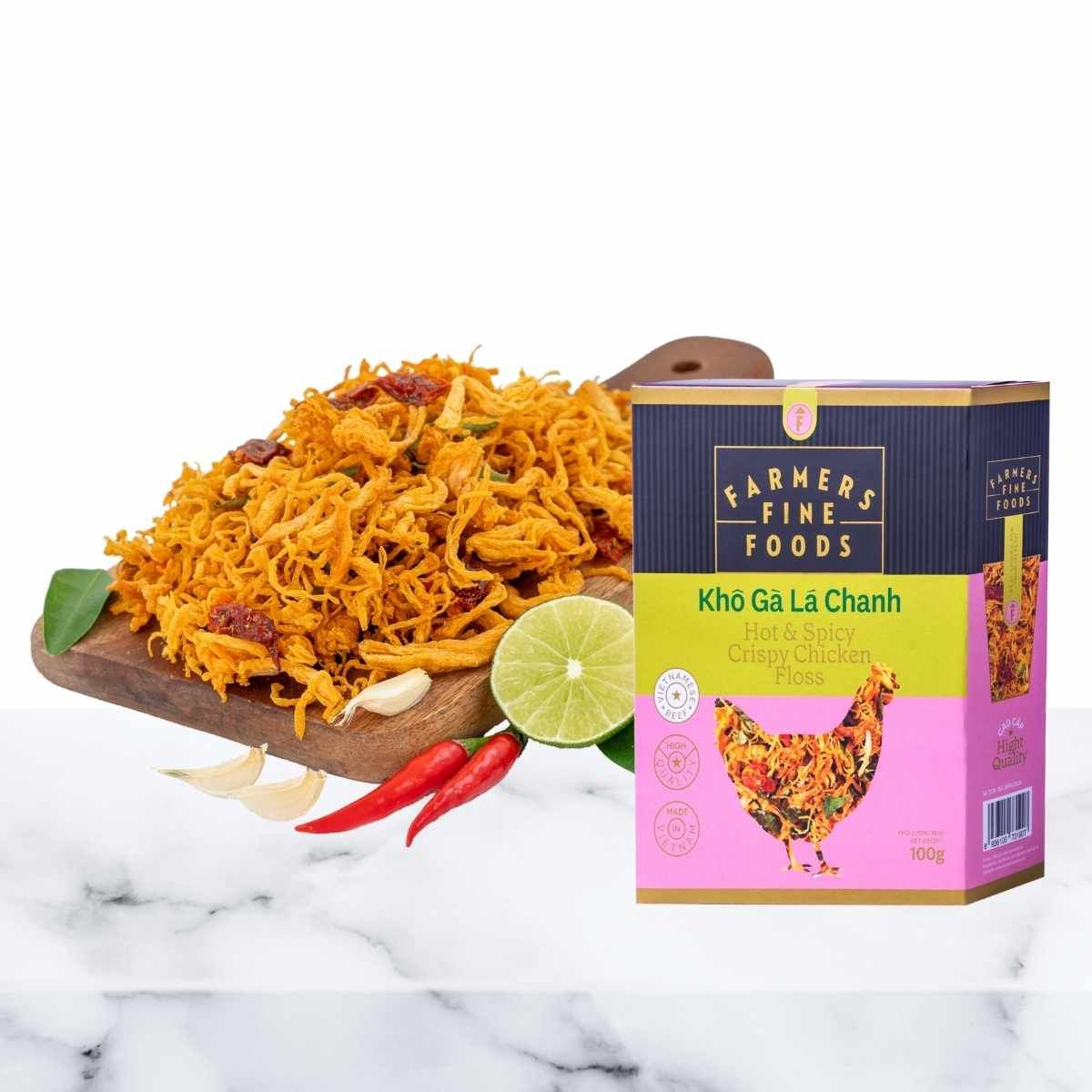  Khô gà lá chanh Farmers Fine Foods 100G 