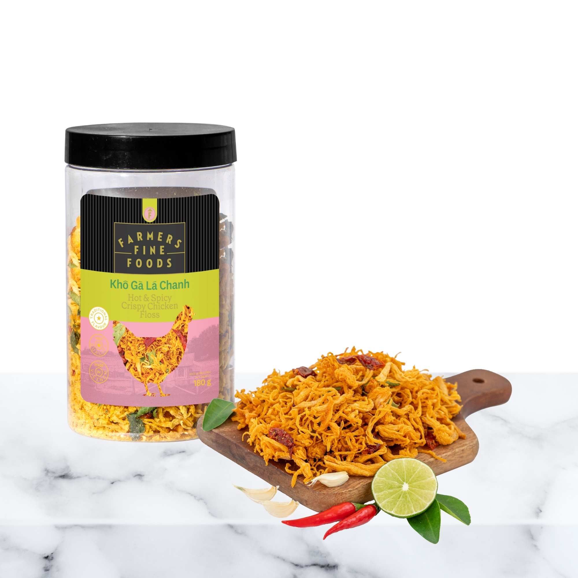 Khô gà lá chanh Farmers Fine Foods 180 g 