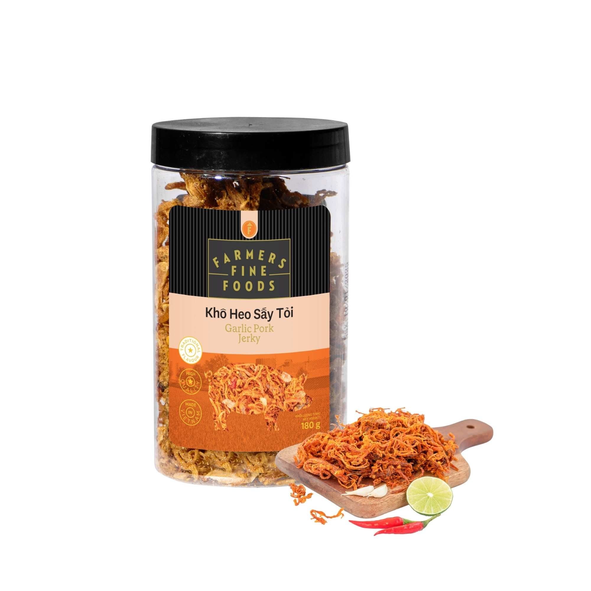  Khô heo sấy tỏi Farmers Fine Foods 180 g 