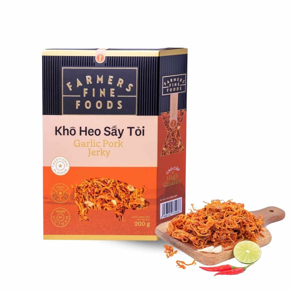  Khô heo sấy tỏi Farmers Fine Foods 120G 