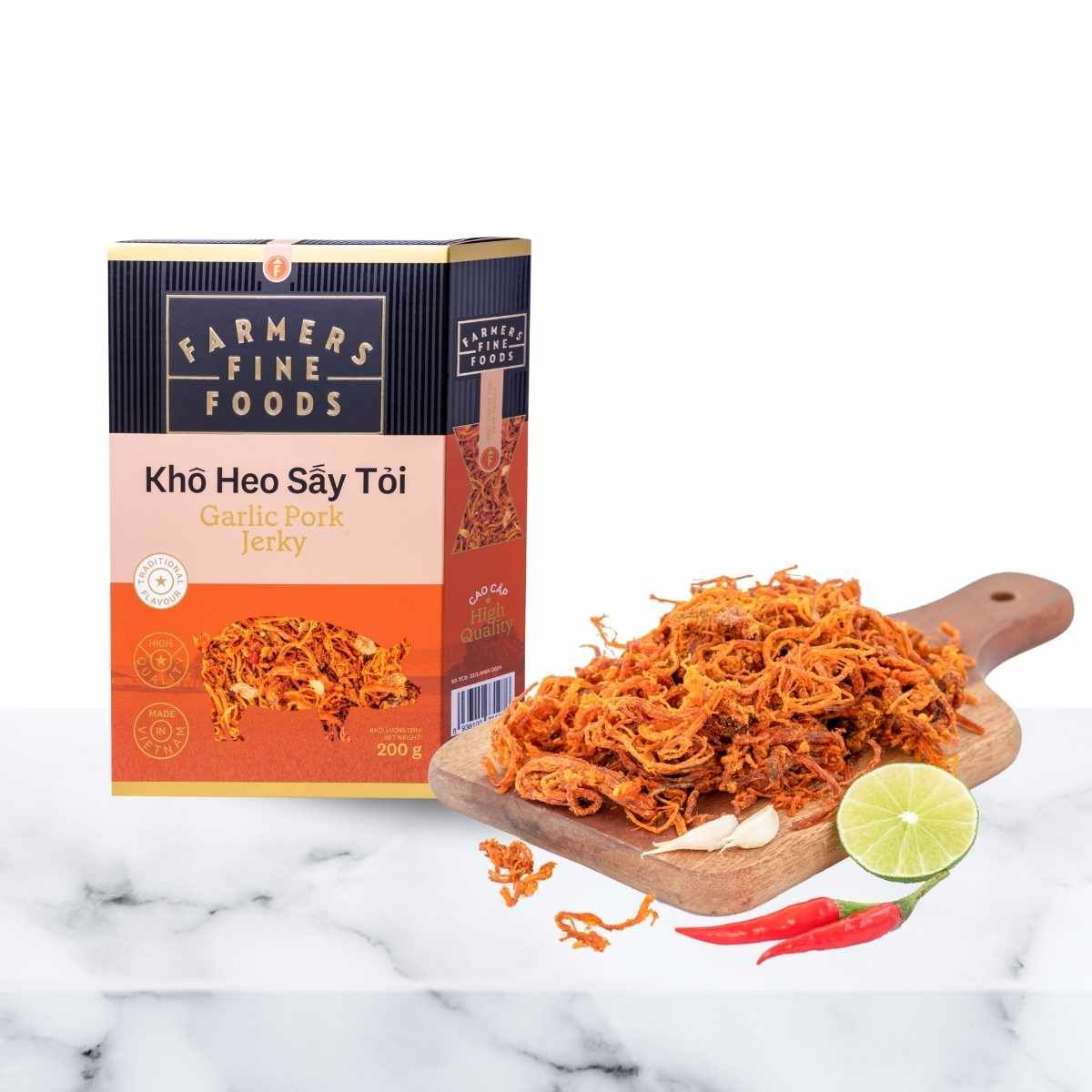  Khô heo sấy tỏi Farmers Fine Foods 120G 