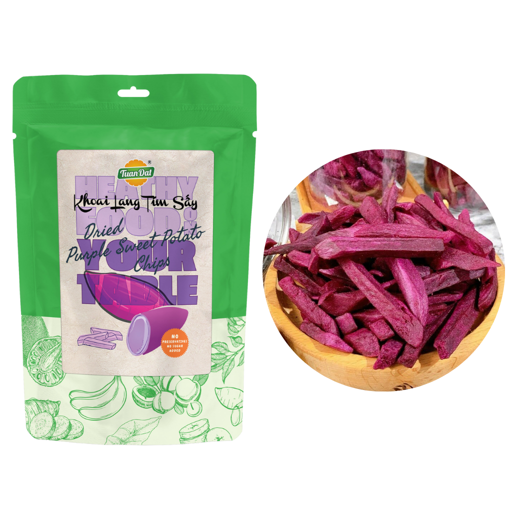  Khoai lang tím sấy Tuấn Đạt - Túi 100G (I0016712) 