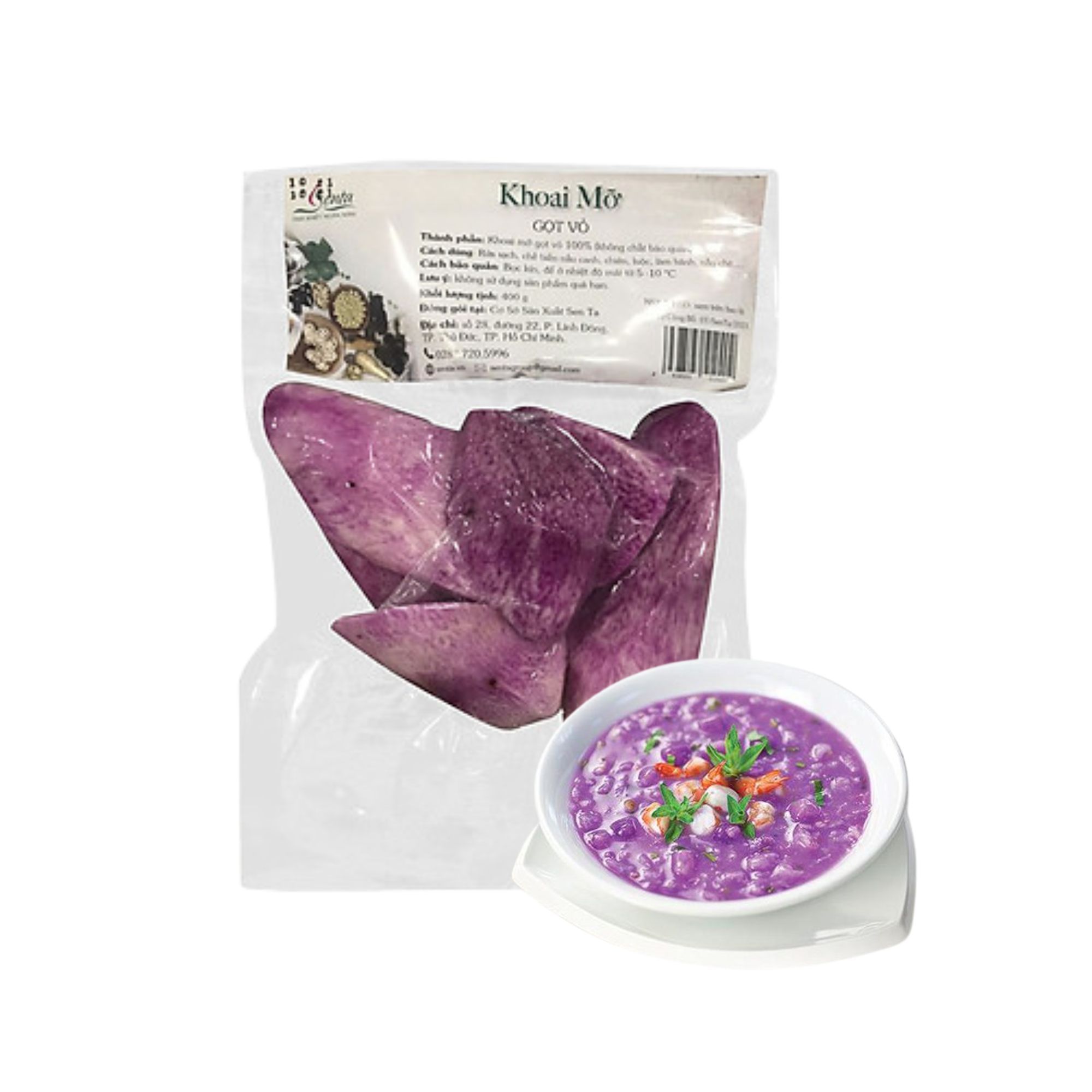  Khoai mỡ gọt vỏ Senta 400 g 