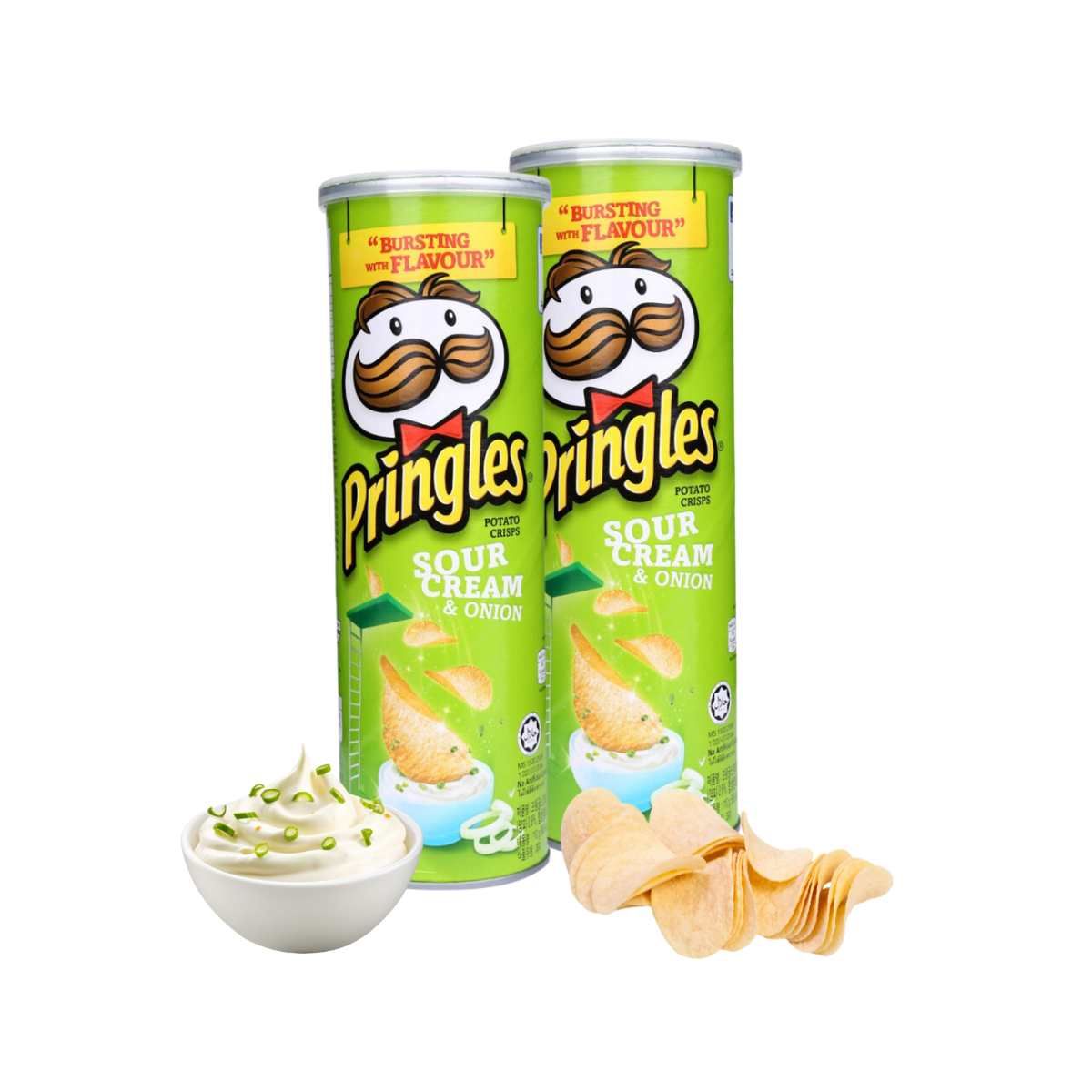  Khoai tây chiên vị kem chua và hành tây Pringles 102 g (I0000517) 