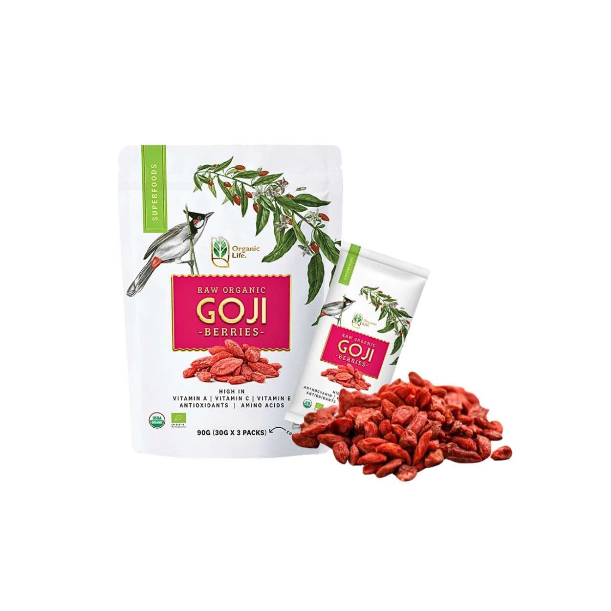  Kỷ tử hữu cơ Organic Life gói 90g (I0020341) 