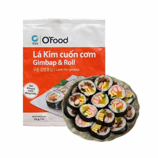 Lá kim cuốn cơm O'food