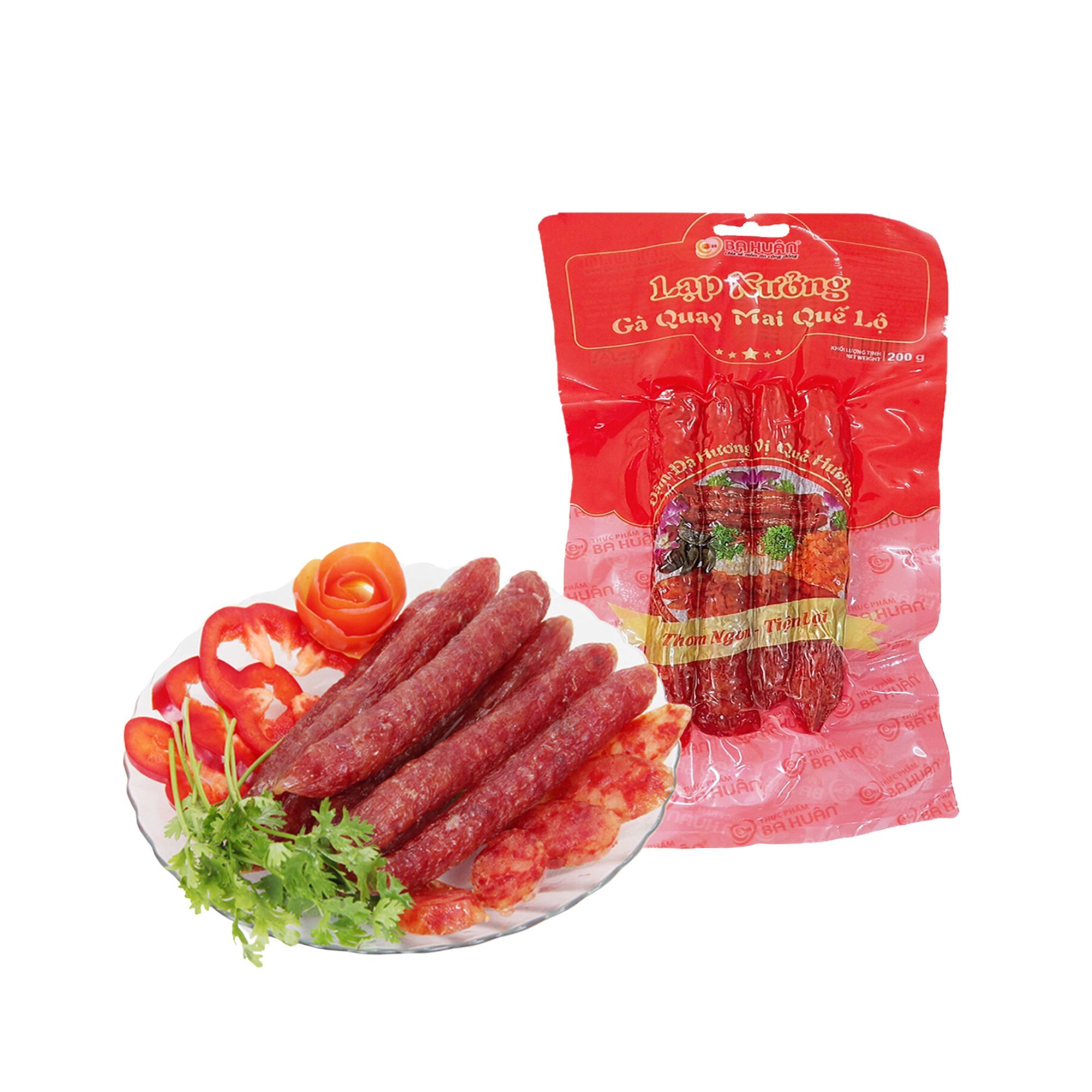  Lạp xưởng gà quay mai quế lộ-gói 200g-BH 