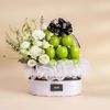 Lotus and Green Apple Gift Basket giỏ đám tang tại Farmers Market