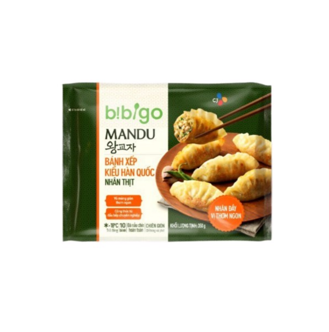  [Đông lạnh] Mandu nhân thịt Bibigo 350 g (I0005486) 