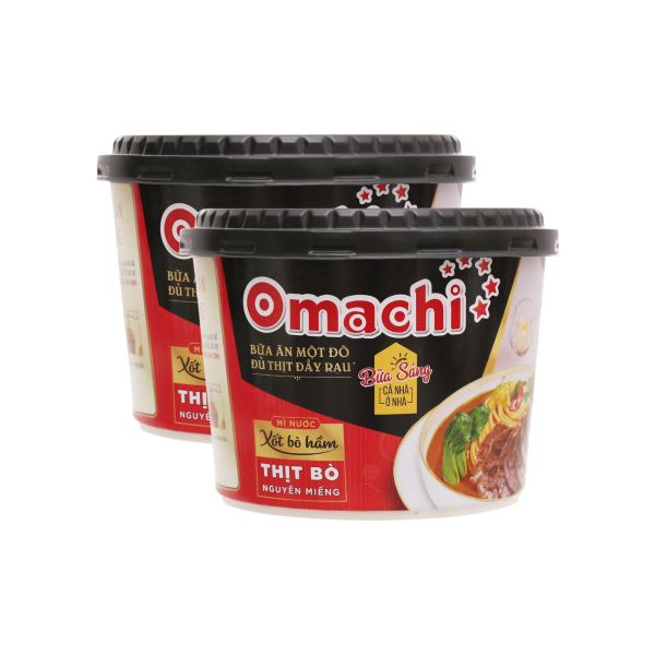 Mì ăn liền khoai tây sốt bò hầm Omachi 153 g (I0001480)