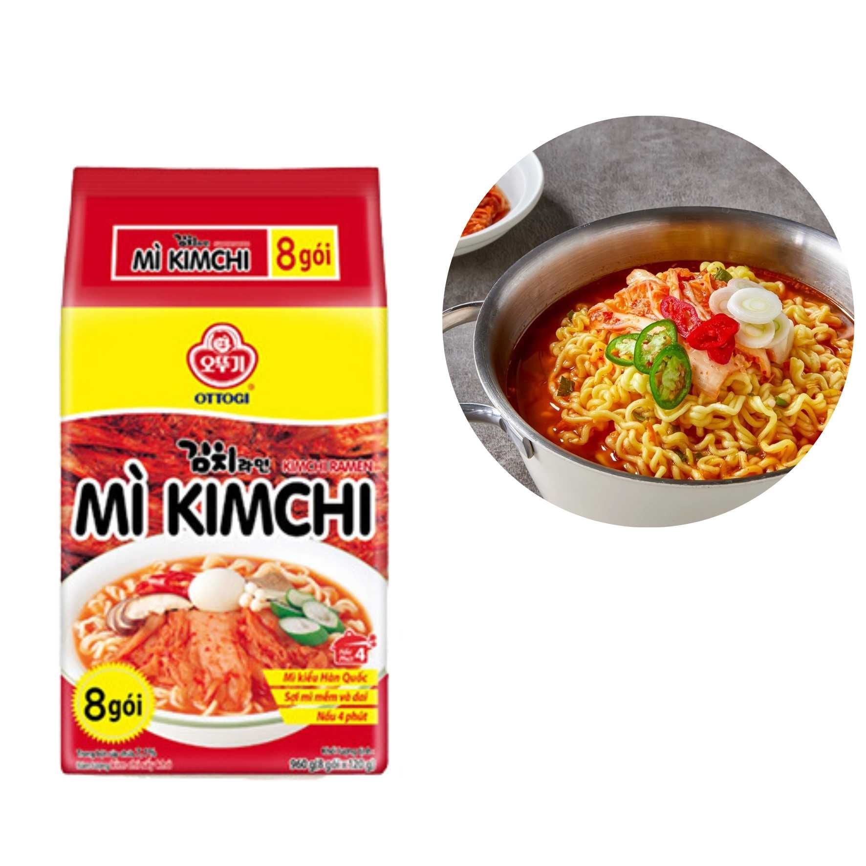  Mì Kimchi Ottogi (120G x 8 Gói/Lốc) 