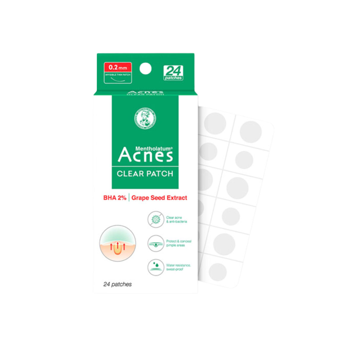  Miếng dán mụn Acnes 3 tác động 24 miếng 