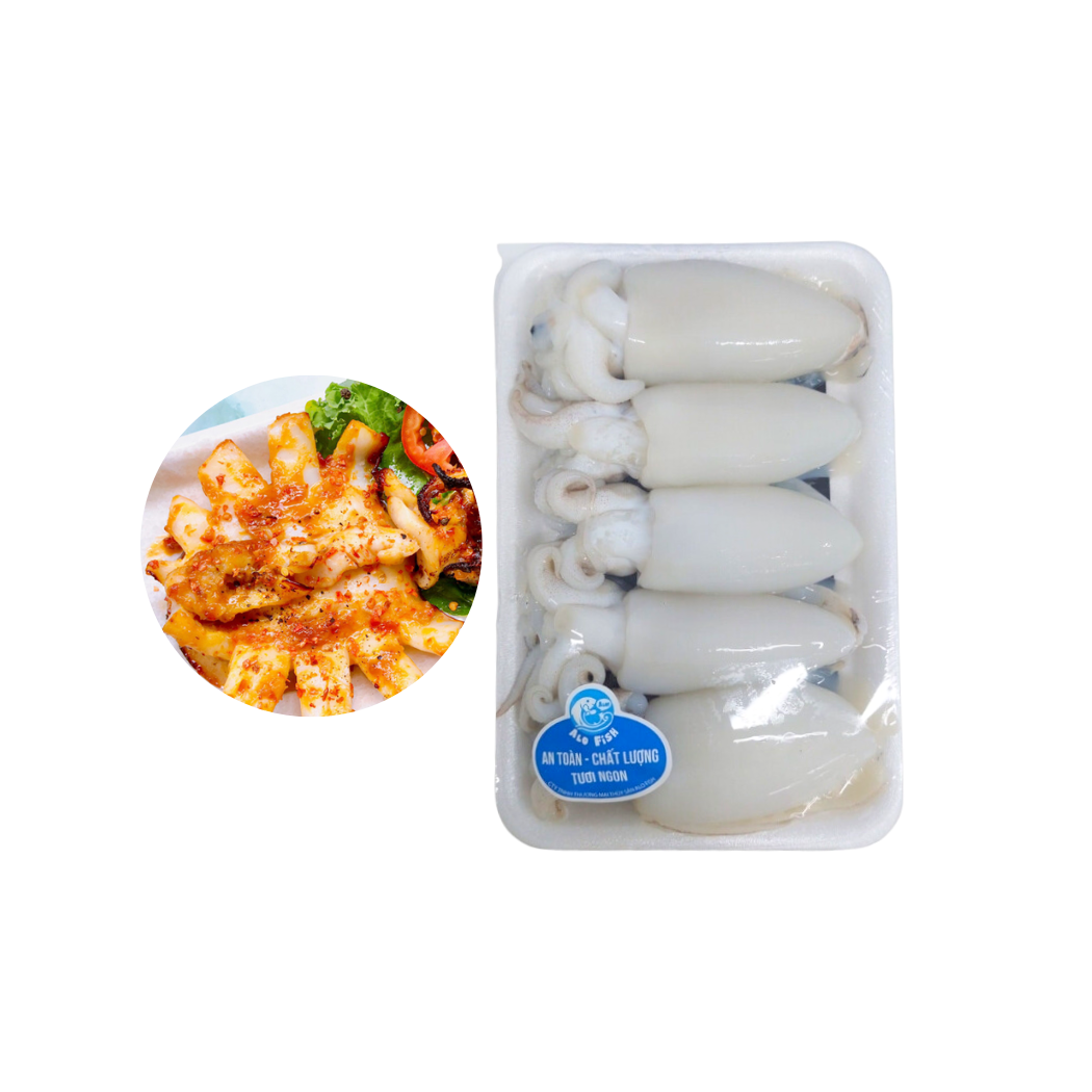  [Tươi] Mực nang làm sạch Alo Fish 300 g 