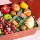  Hộp Quà Trái Cây Và Yến Chưng Tone Nâu Tinh Tế 