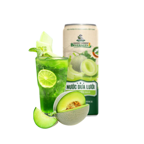  [Combo 6 Lon] Nước dưa lưới vị nguyên bản DannyGreen lon 320ml 