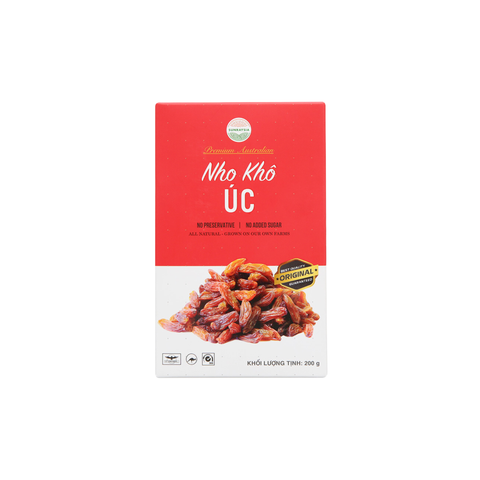  Nho khô Úc Sunraysia 200gr/Hộp 