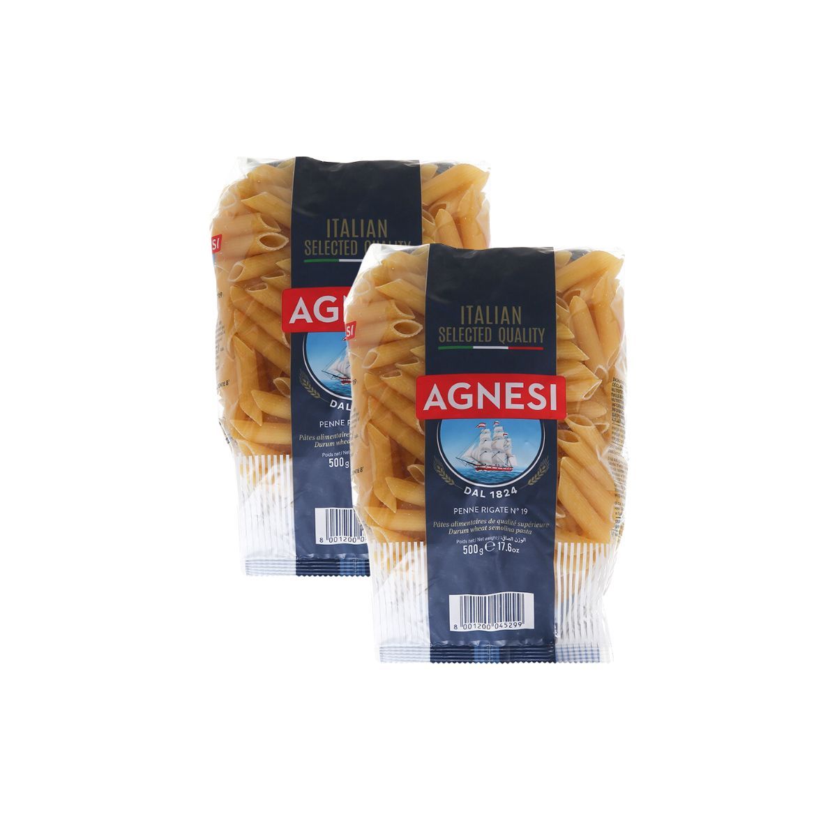  Nui ống Penne Rigate Agnesi 500 g (I0001397) 