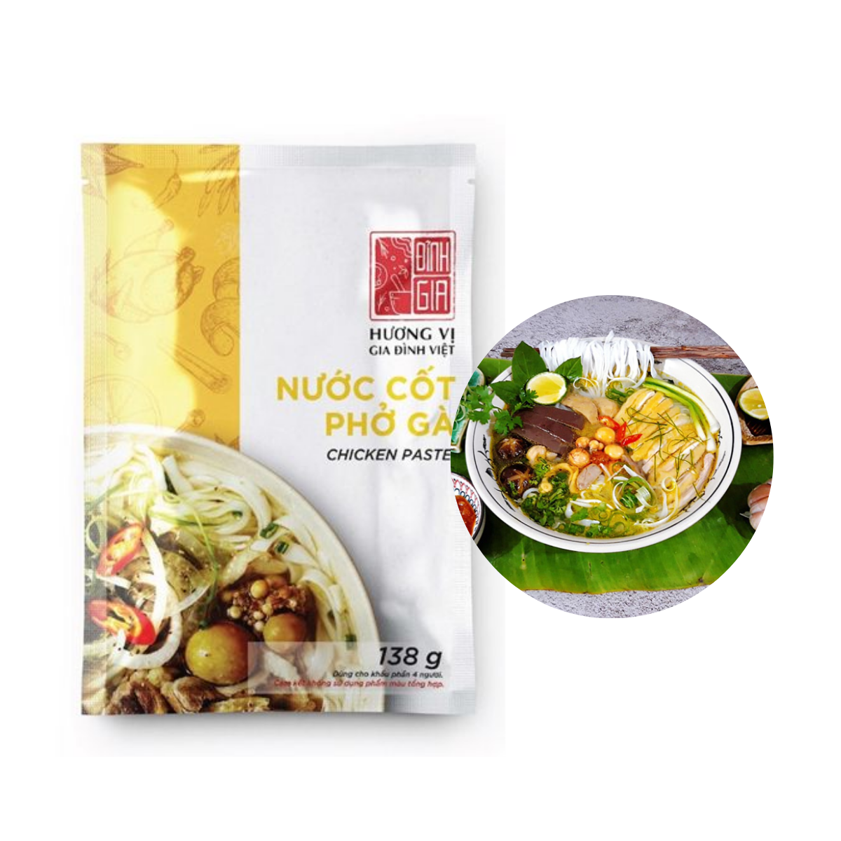  Nước cốt phở gà Đỉnh Gia 138 g 