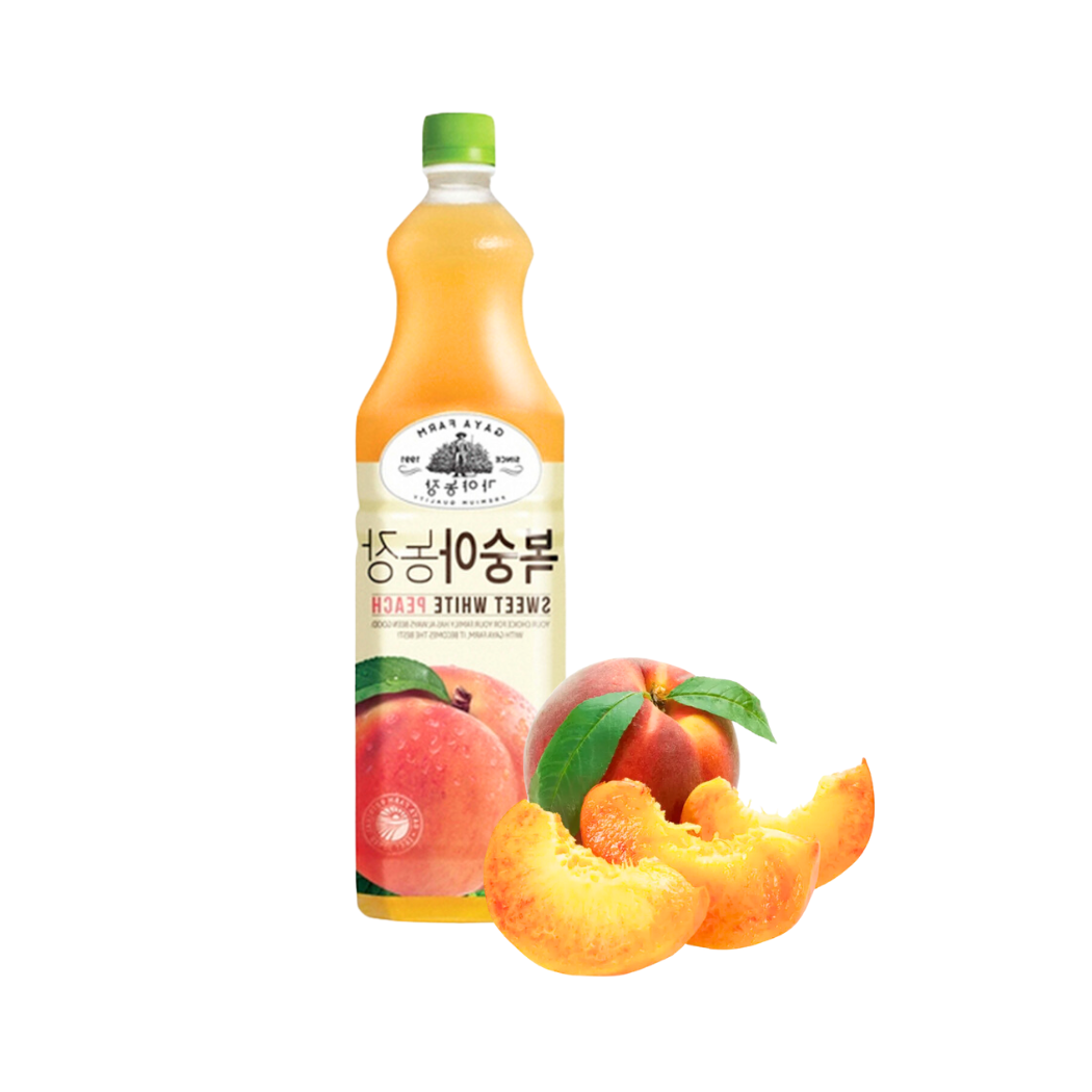  Nước ép đào Gaya Woongjin chai 1.5 l 