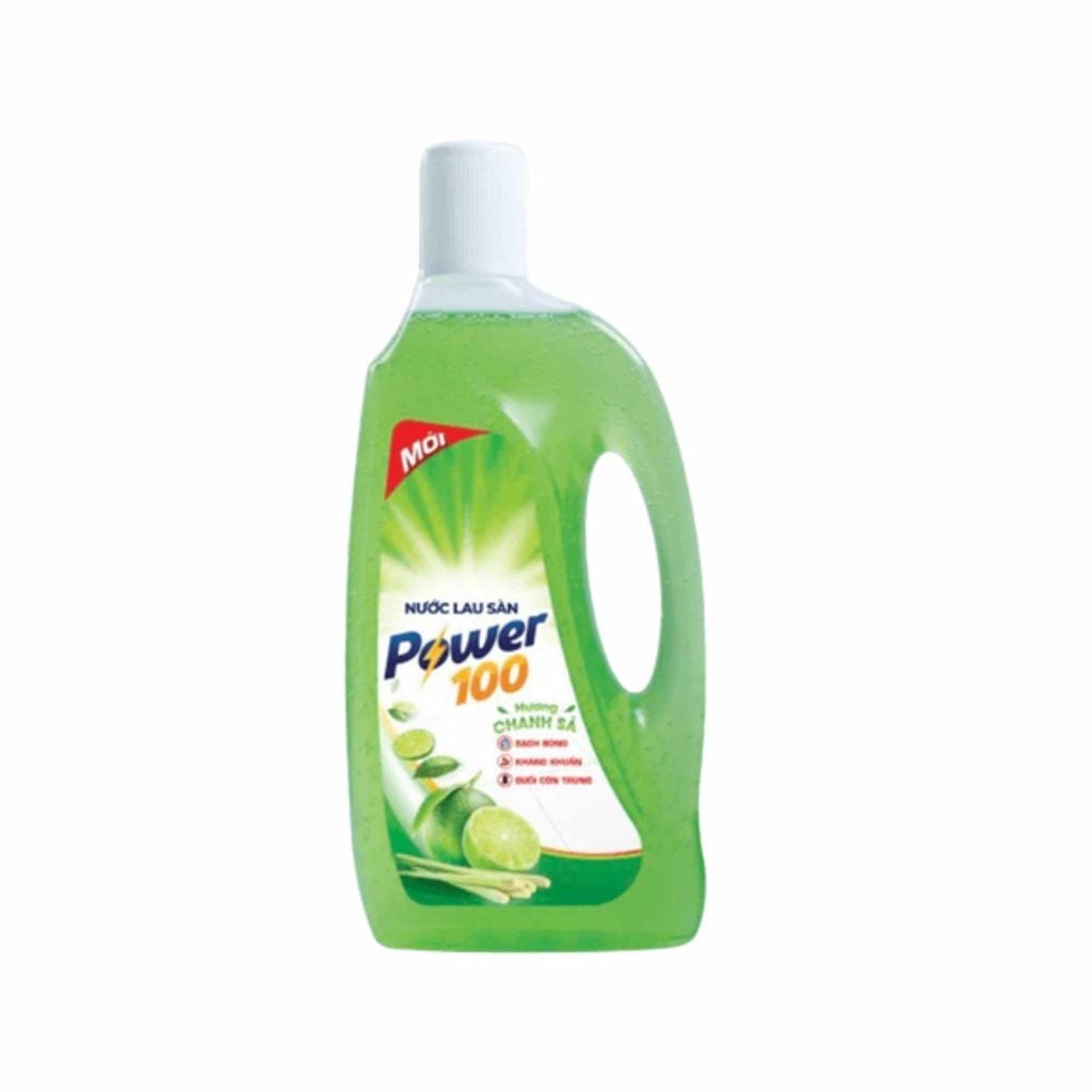  Nước lau sàn tinh dầu chanh sả Power100 chai 990 g 