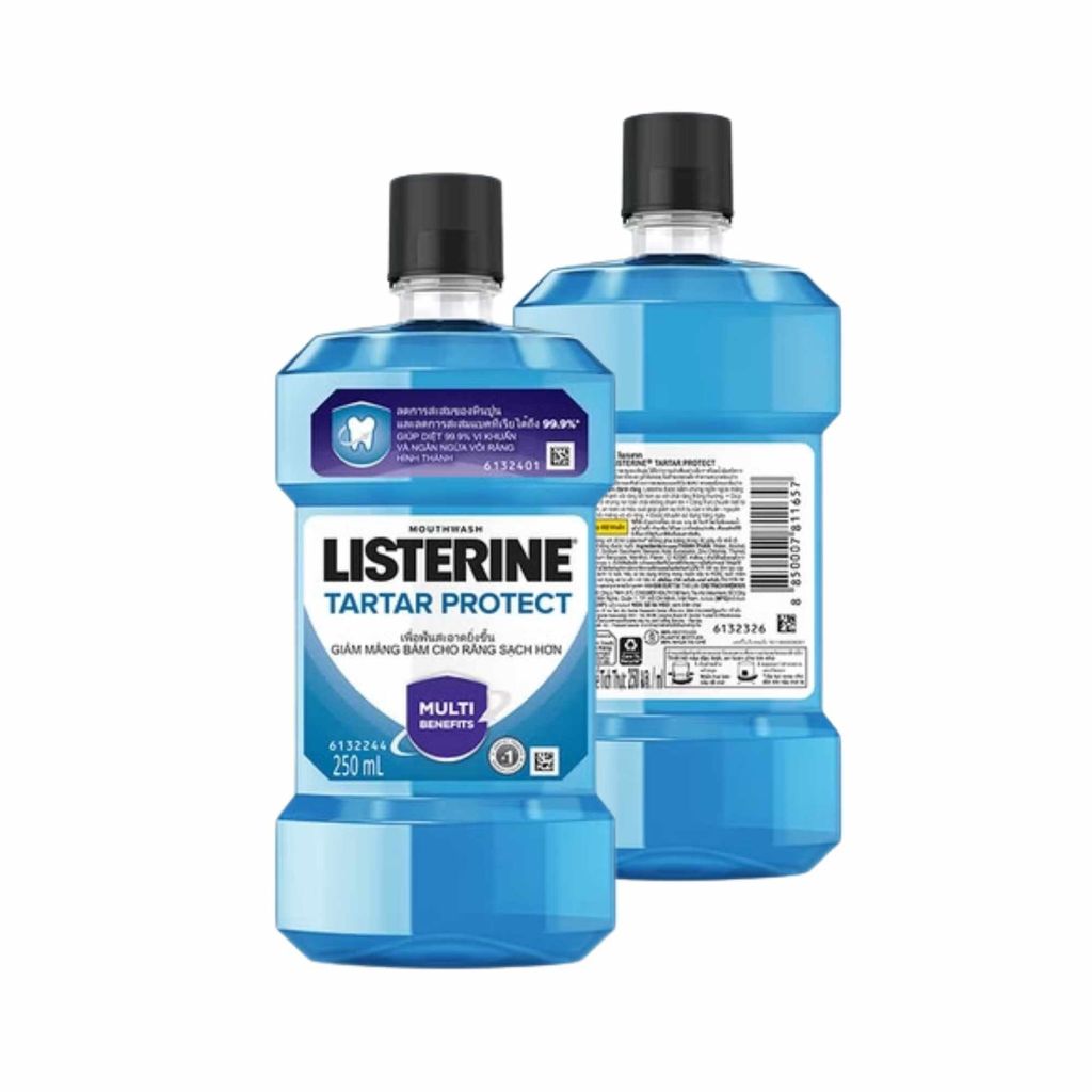  Nước súc miệng diệt khuẩn Listerine Tartar Protection 250 ml 