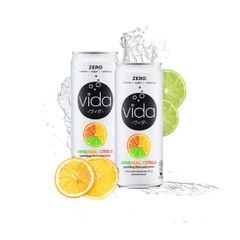 Nước uống có ga hương cam chanh VIDA 325 ml