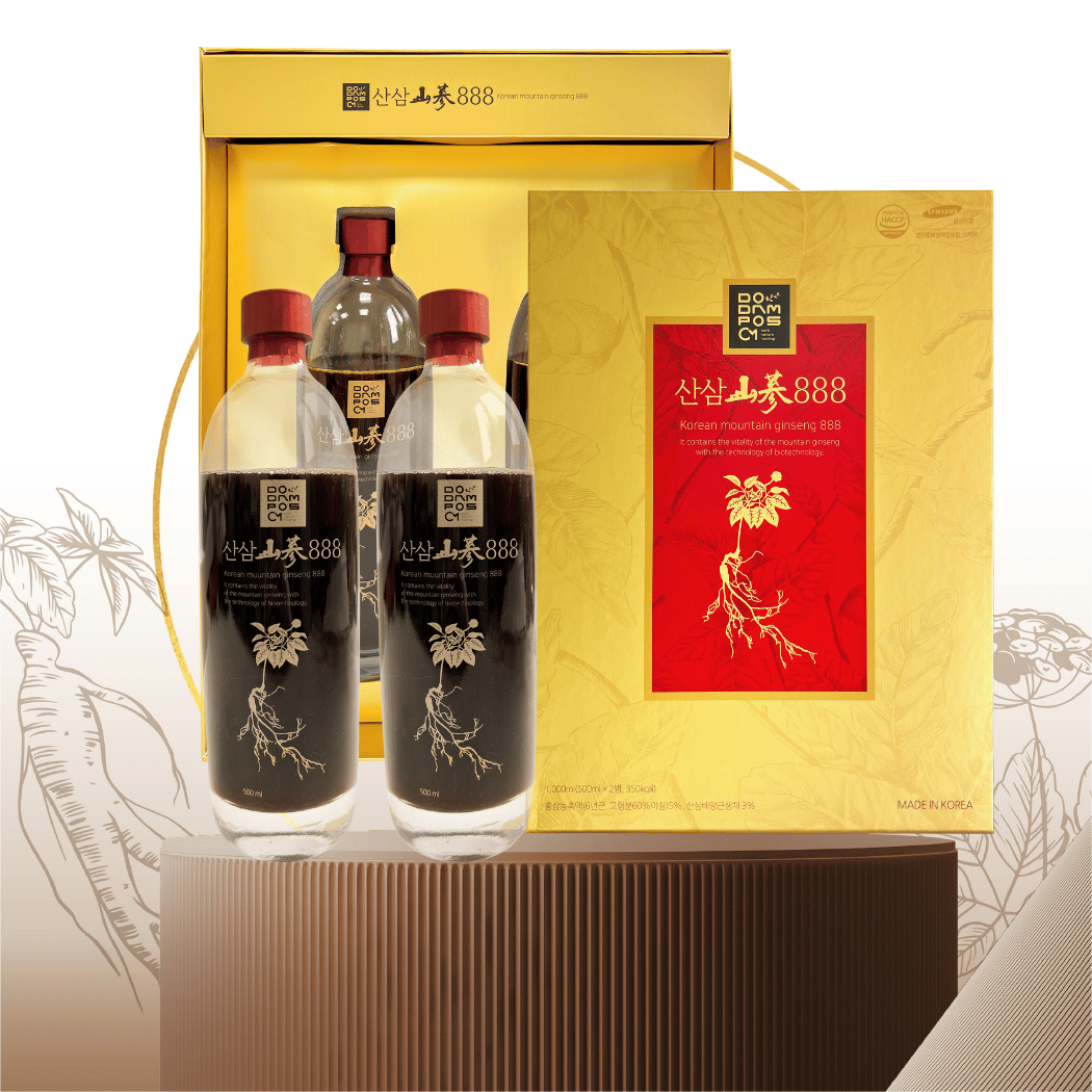  Nước uống Sâm Núi 888 Dodampos CM hộp 1000 ml (2 chai x 500 ml) 