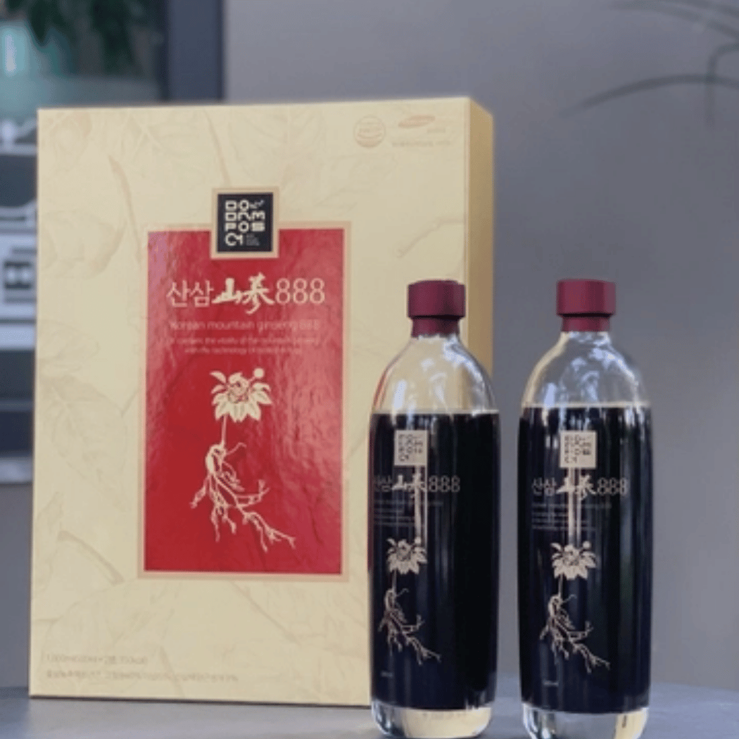  Nước uống Sâm Núi 888 Dodampos CM hộp 1000 ml (2 chai x 500 ml) 