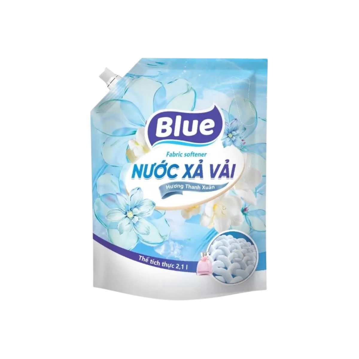  Nước xả vải Blue hương thanh xuân túi 2.1 lít 