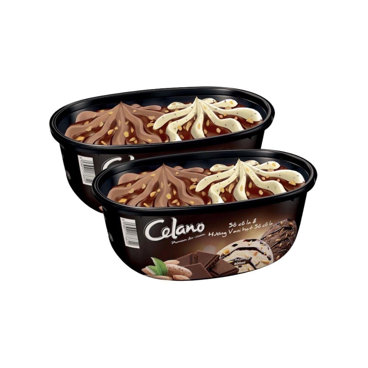  Kem hộp cao cấp Celano Tub Socola & Hương Vani hạt Socola 800 ml (I0012249) 
