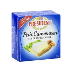 Phô mai mềm ủ chín Petit Camembert President 125 g tại Farmers Market