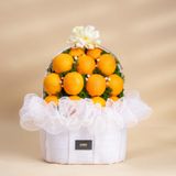  Giỏ Cam Tone Trắng Sang Trọng 