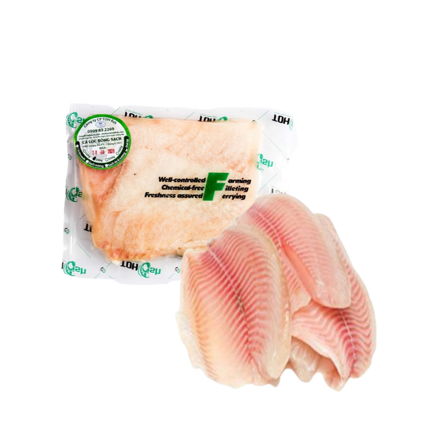 [Đông lạnh] Phi lê cá lóc bông thái lát Toh Fish (Túi 0.25Kg)