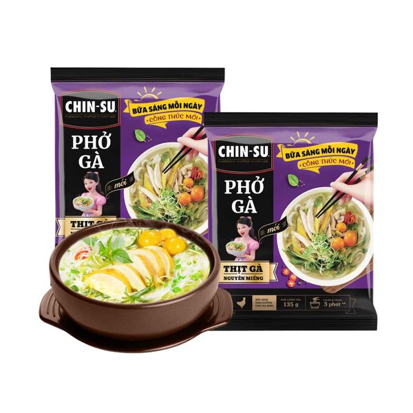 Phở gà Chinsu có thịt thật