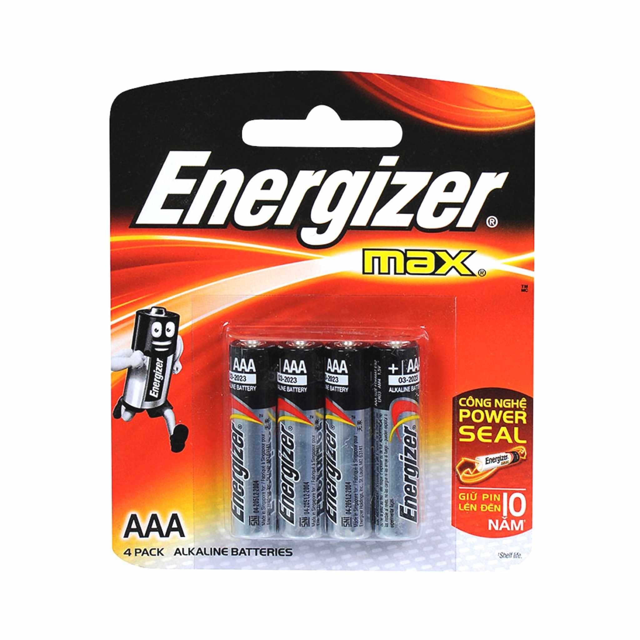  Pin AAA Energizer max E92 BP4 