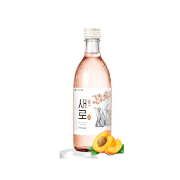 Rượu Soju Saero hương mơ không đường chai 375 ml
