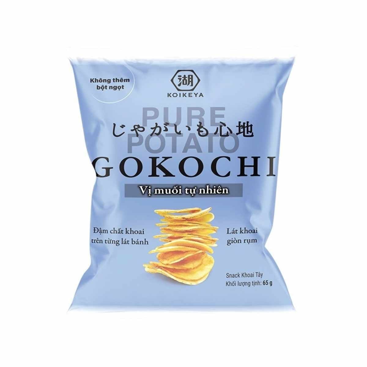  Snack khoai tây Gokochi vị muối tự nhiên 65G (I0018067) 