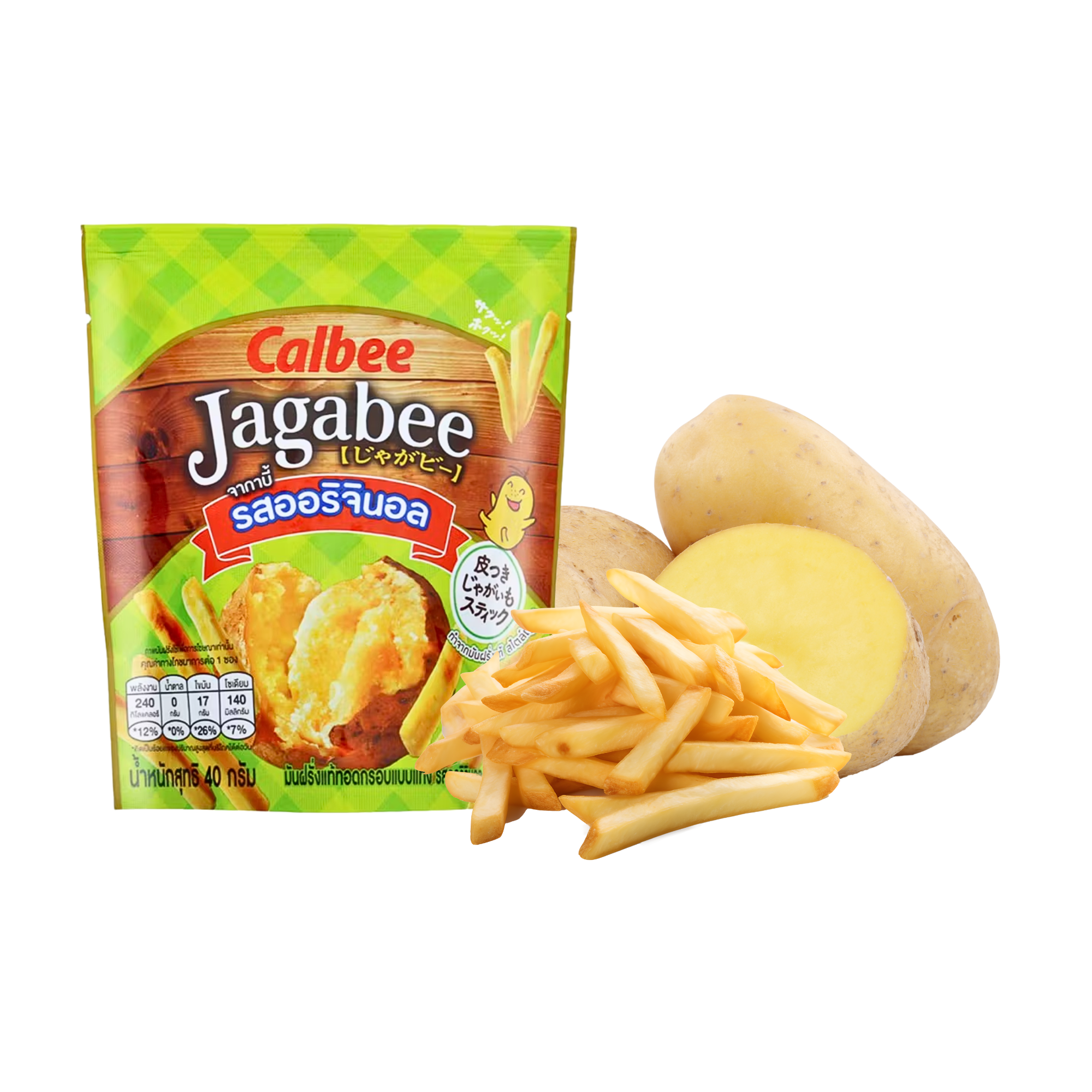  Snack khoai tây Jagabee vị truyền thống gói 40g (I0020736) 