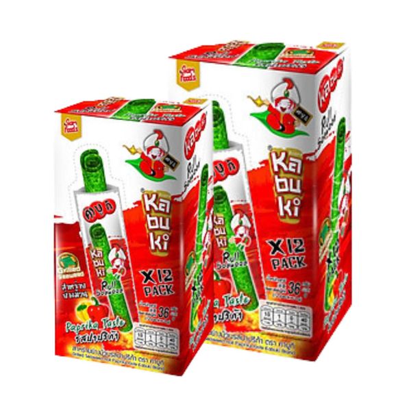 Snack rong biển cuộn Kabuki vị cay - 36G/Hộp